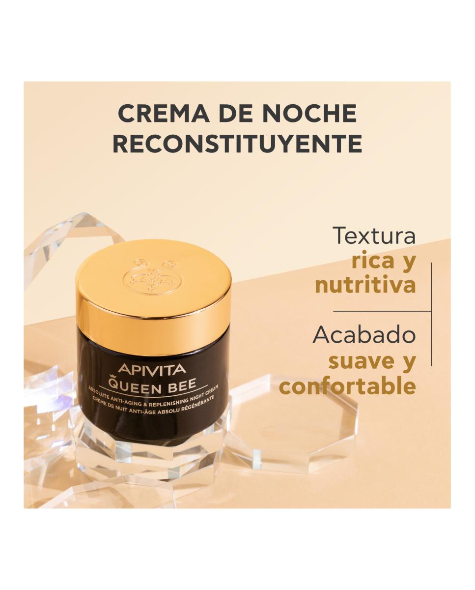 Crema De Noche Reconstituyente Antiedad Absoluto Queen Bee Apivita 6