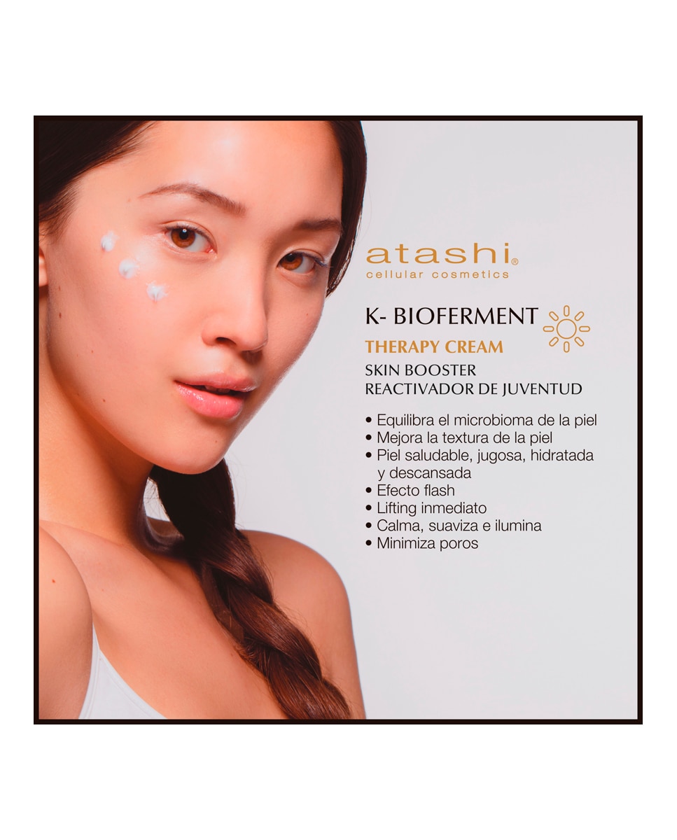 Crema Día Hidratante Pretratamiento Antiedad K-Bioferment Teraphy Atashi - 50 ml 3