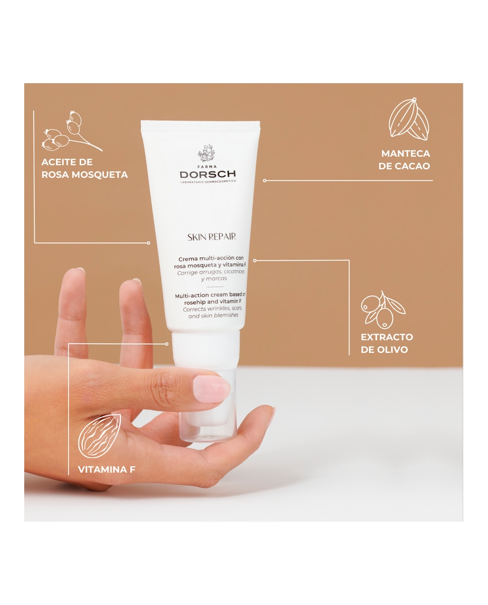 Crema multi-acción con Rosa Mosqueta y Vitamina F Skin Repair 50 ml Farma Dorsch - 50 ml 4