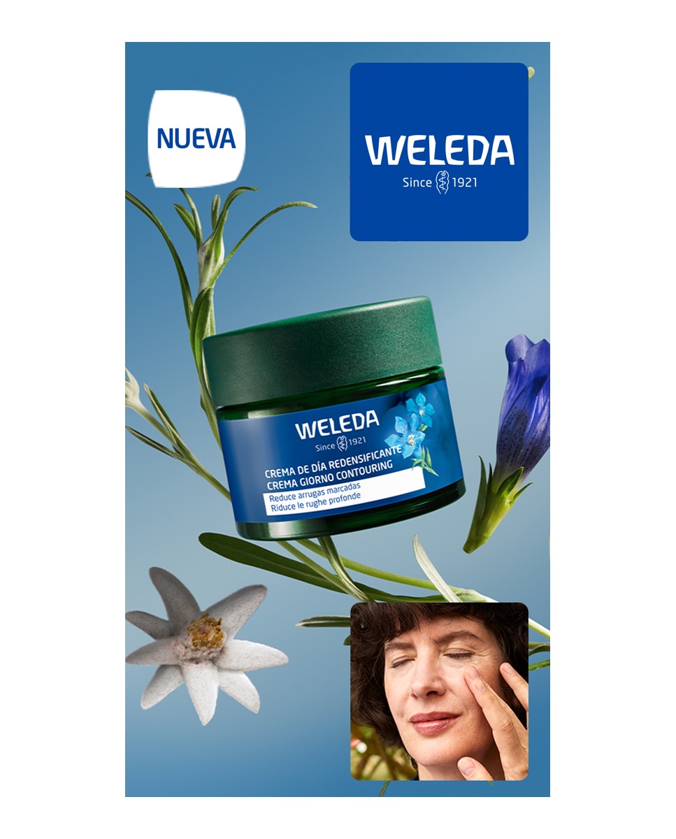 Imagen 5 de Crema de día redensificante de Genciana azul Weleda