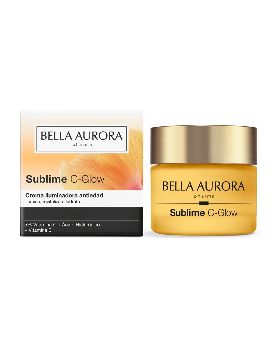 Crema iluminadora Antiedad con Vitamina C y Ácido Hialurónico Bella Aurora - 50 ml 2