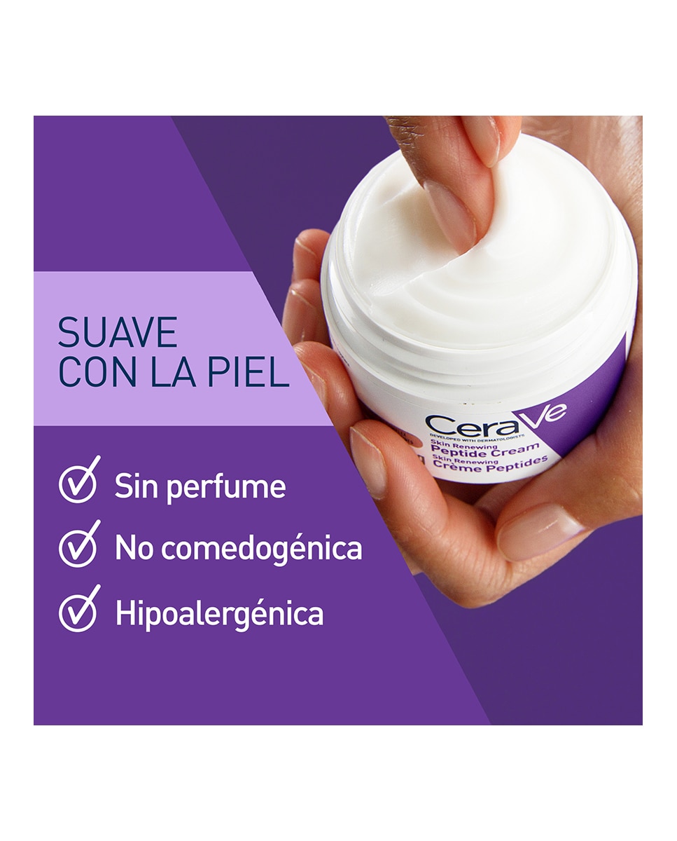 Crema reafirmante e hidratante con Péptidos ceramidas y niacinamida Skin Renewing  48 G CeraVe 5