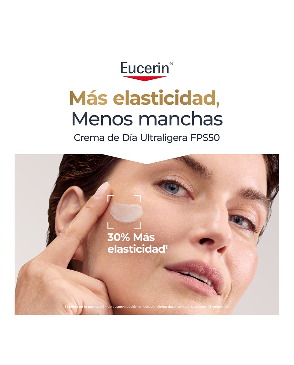 Crema de día Ultraligera FPS50 Hyaluron-filler + Elasticity 50ML Eucerin 3