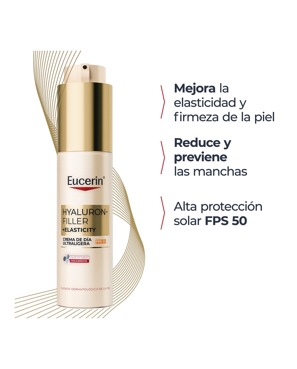 Crema de día Ultraligera FPS50 Hyaluron-filler + Elasticity 50ML Eucerin 4