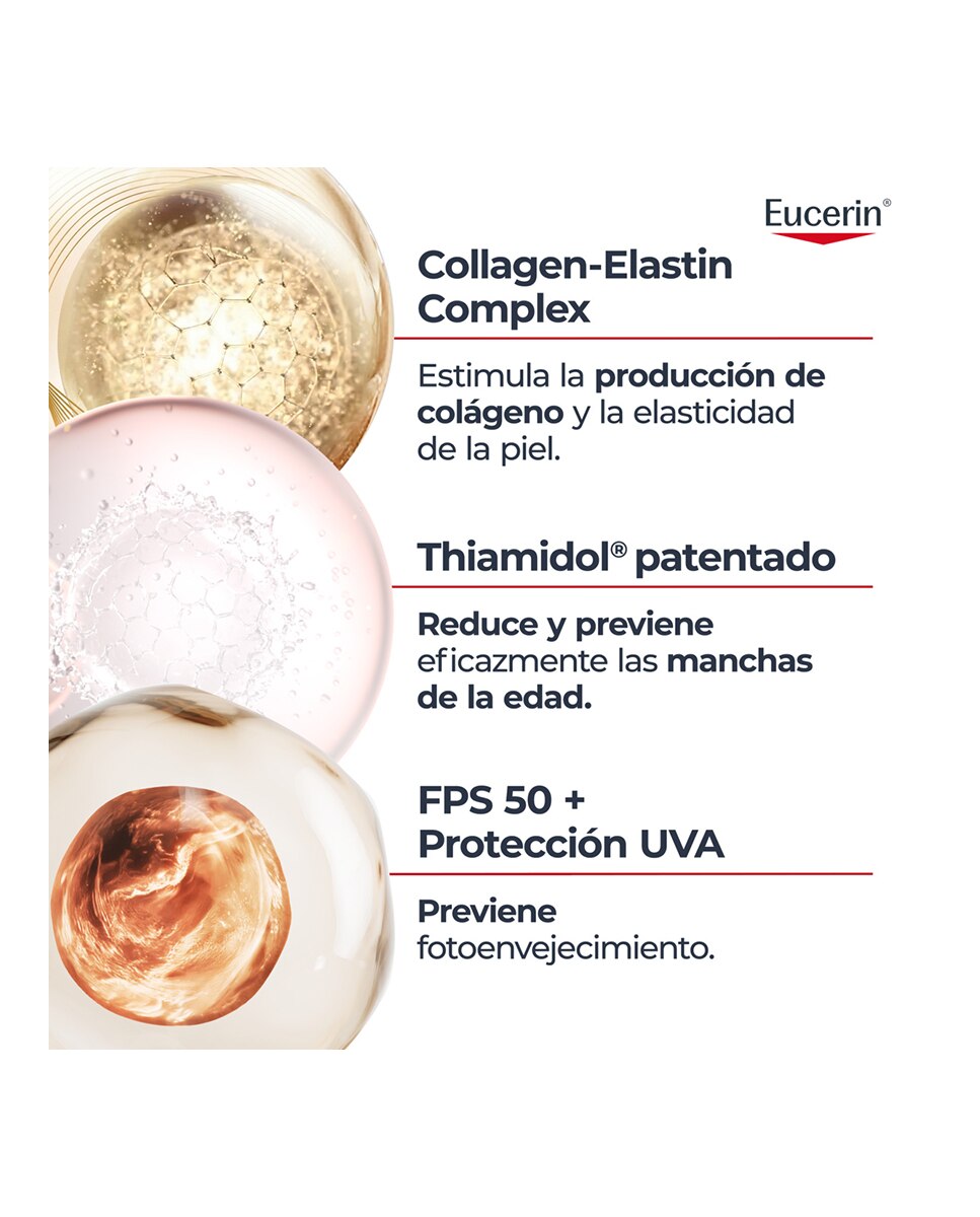 Crema de día Ultraligera FPS50 Hyaluron-filler + Elasticity 50ML Eucerin 5