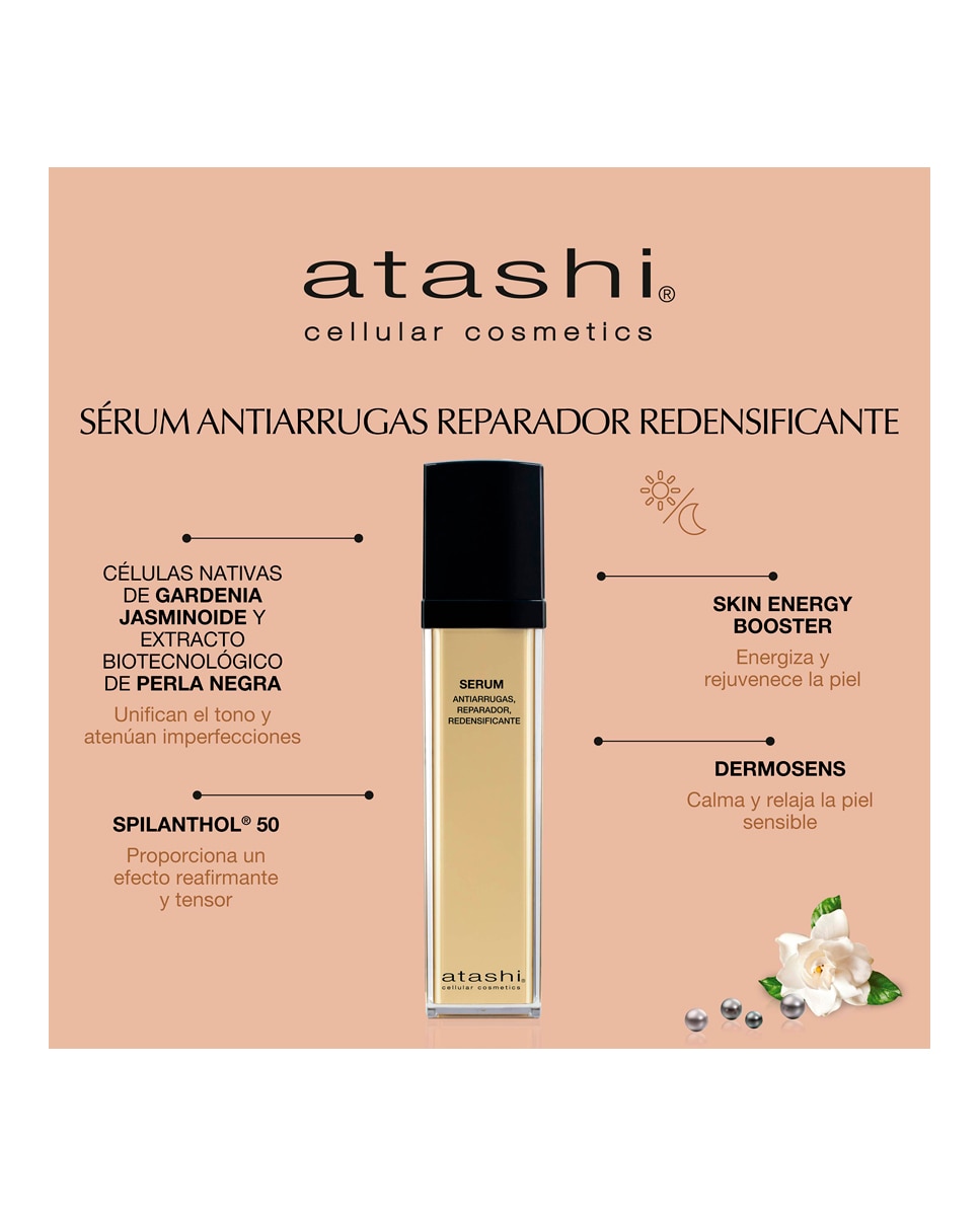 Imagen 3 de Sérum Cellular Antiedad Reparador Redensificante Antiarrugas 50 ml Atashi - 50 ml