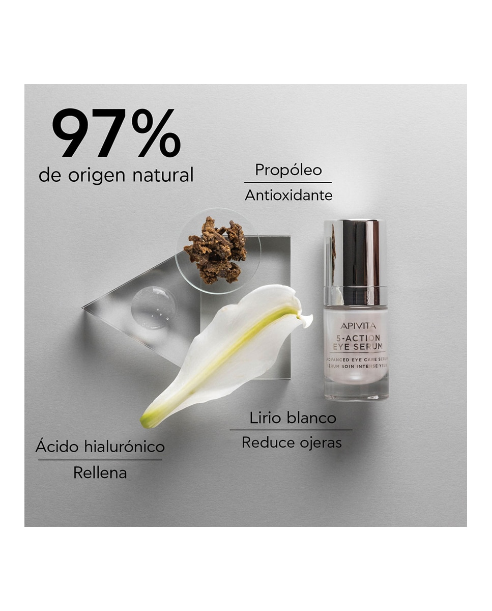 Contorno de ojos 5 Action Apivita - 15 ml 3