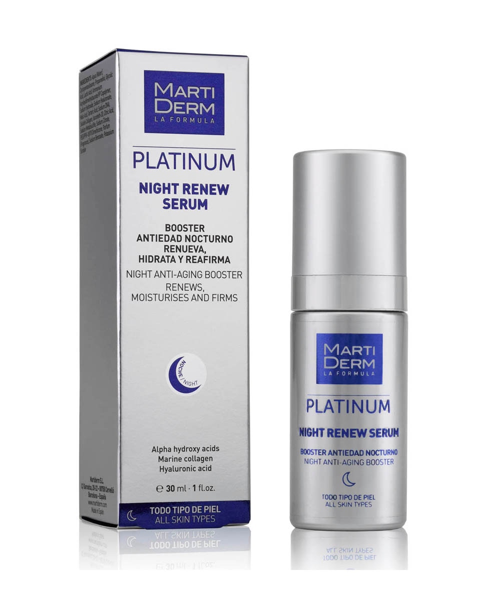 Serum antiedad noche Night Renew Platinum MartiDerm - 30 ml 2