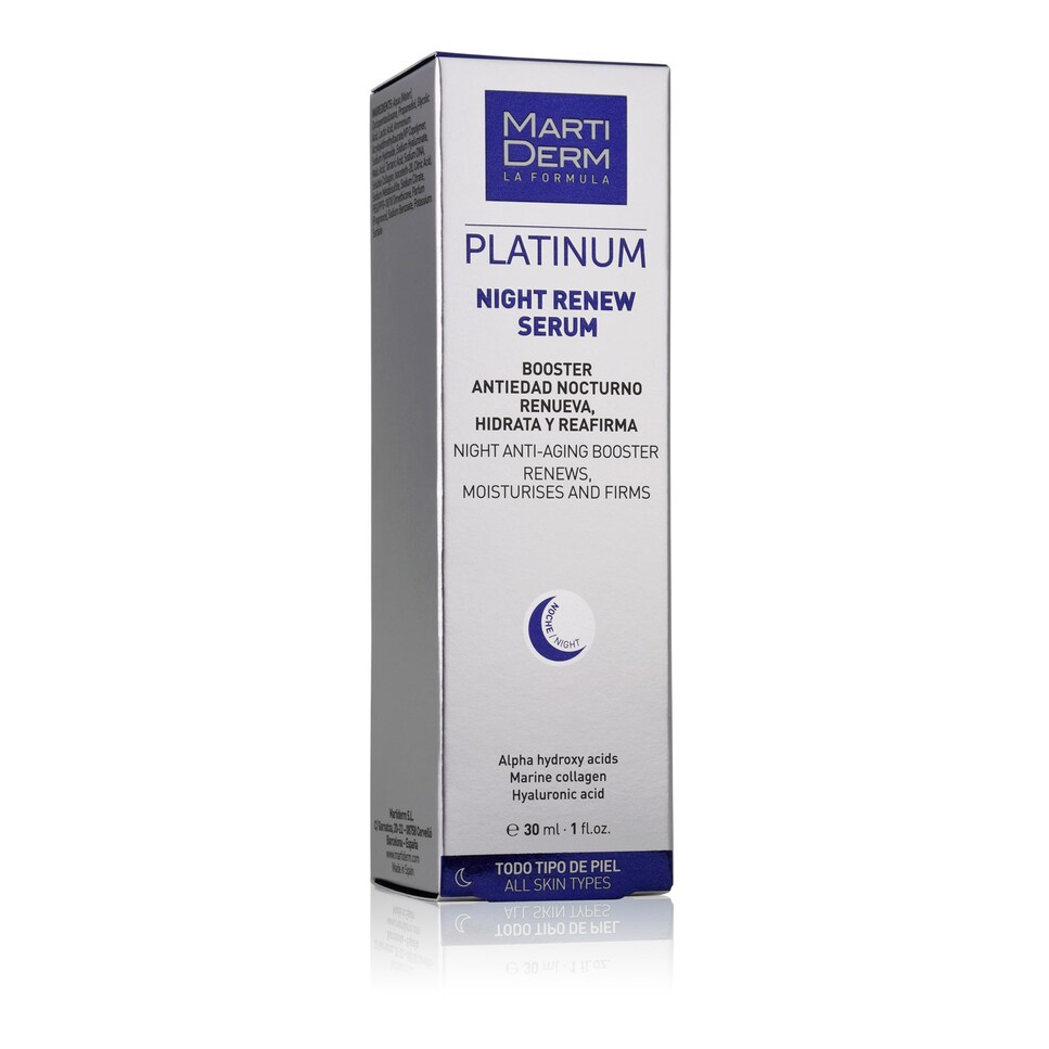 Serum antiedad noche Night Renew Platinum MartiDerm 3