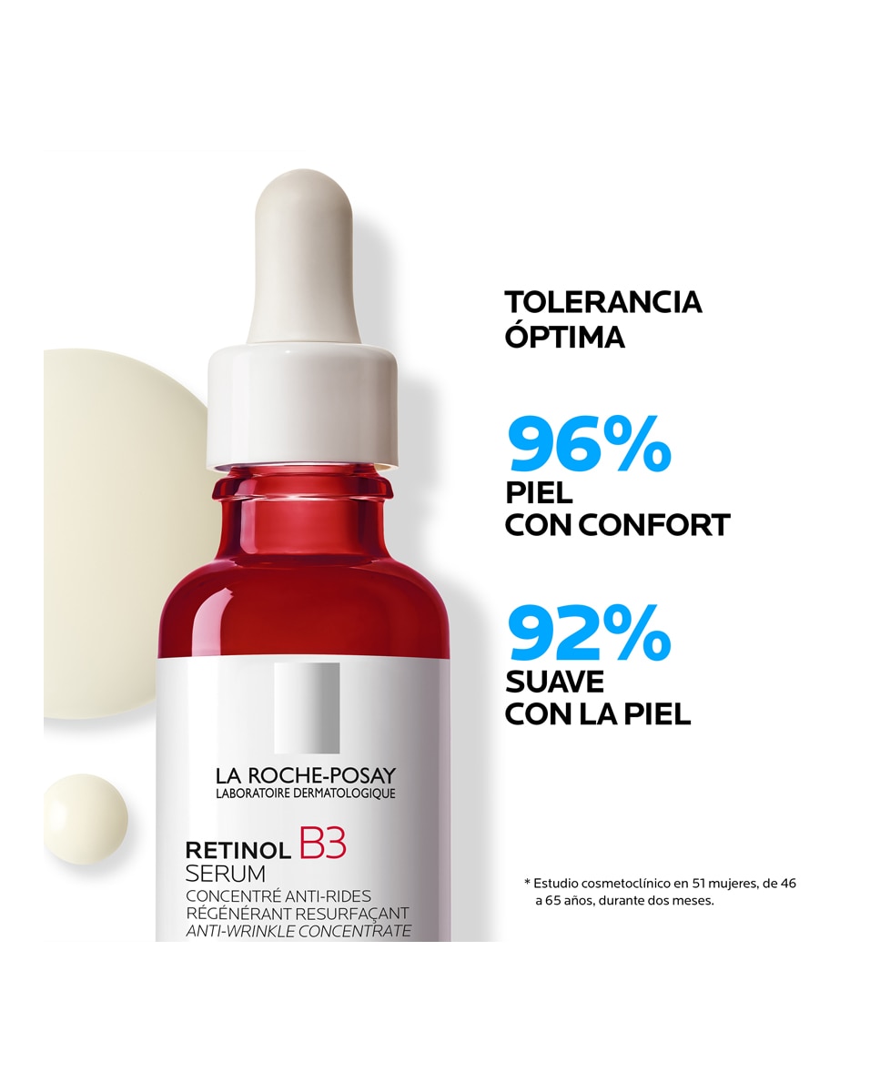 Retinol B3 Sérum Dermatológico Anti-arrugas, regenerador y unificador La Roche Posay - 30 ml 4