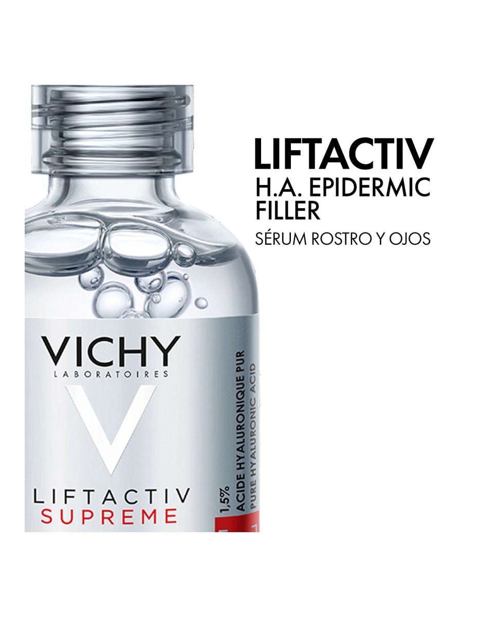 Imagen 3 de Sérum Antiarrugas Rostro y Ojos Ácido Hialurónico Liftactiv Supreme H.A. Epidermic Filler 30 ml Vichy - 30 ml