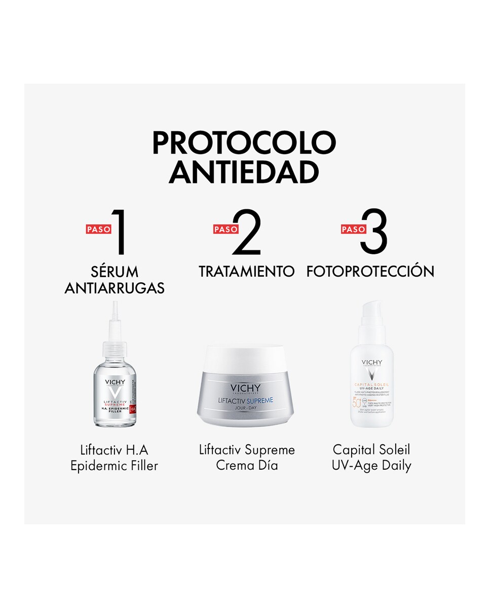 Sérum Antiarrugas Rostro y Ojos Ácido Hialurónico Liftactiv Supreme H.A. Epidermic Filler 30 ml Vichy 9