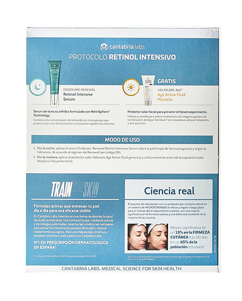 Estuche Regalo Sérum Renewal Retinol Intensive Endocare 2