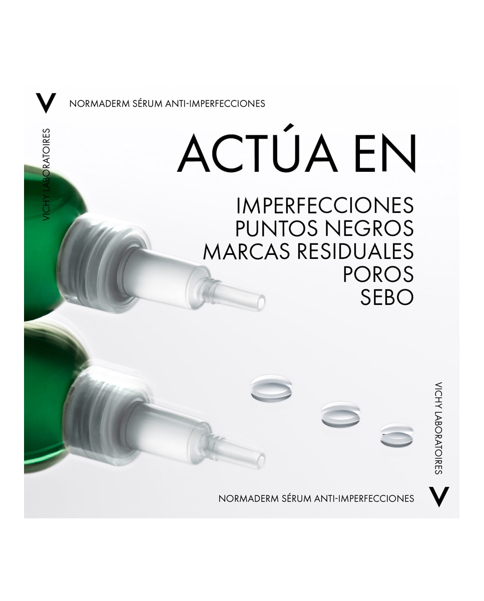 Imagen 9 de Sérum Probio-BHA Anti-Imperfecciones Normaderm 30 ml Vichy Laboratoires - 30 ml