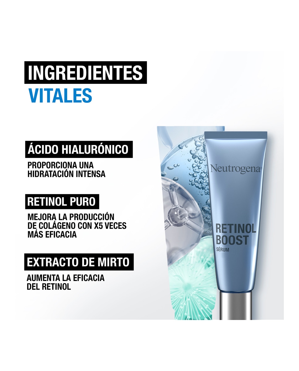 Sérum Antiedad Reafirmante Neutrogena Retinol Boost Neutrogena - 30 ml 5