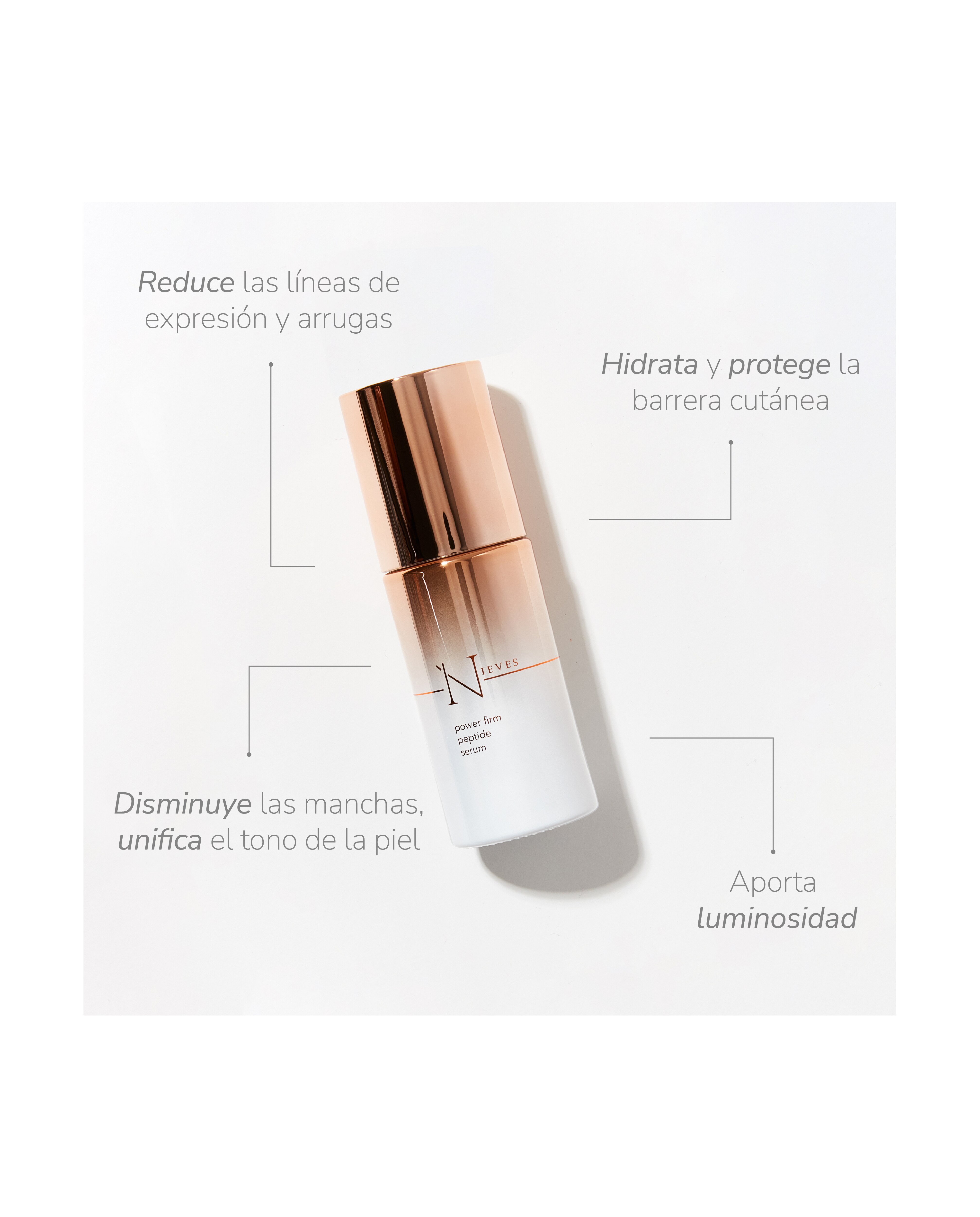 Serum reafirmante Power Firm Peptide Serum 30ml NIEVES by Nieves Álvarez - 30 ml 2