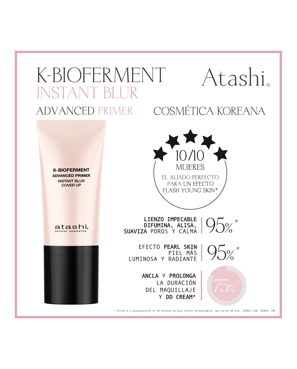 Imagen 3 de Iluminador Advanced Primer Lite Piel Sensible 50 ml Atashi - 50 ml