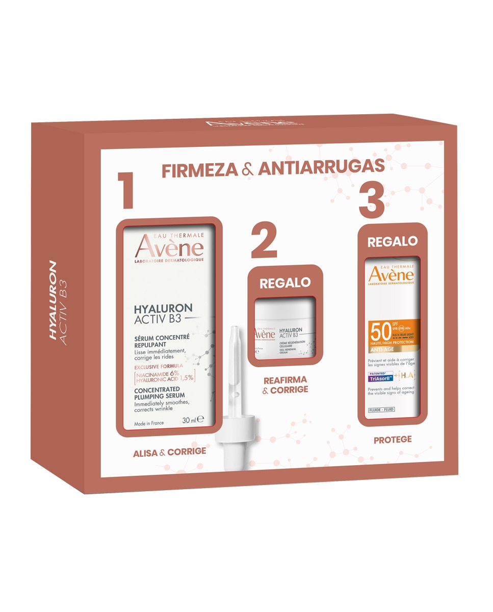 Avène - Estuche de Regalo Hyaluron Activ B3 Sérum concentrado voluminizador con Hialurónico y Niacinamida Avene.
