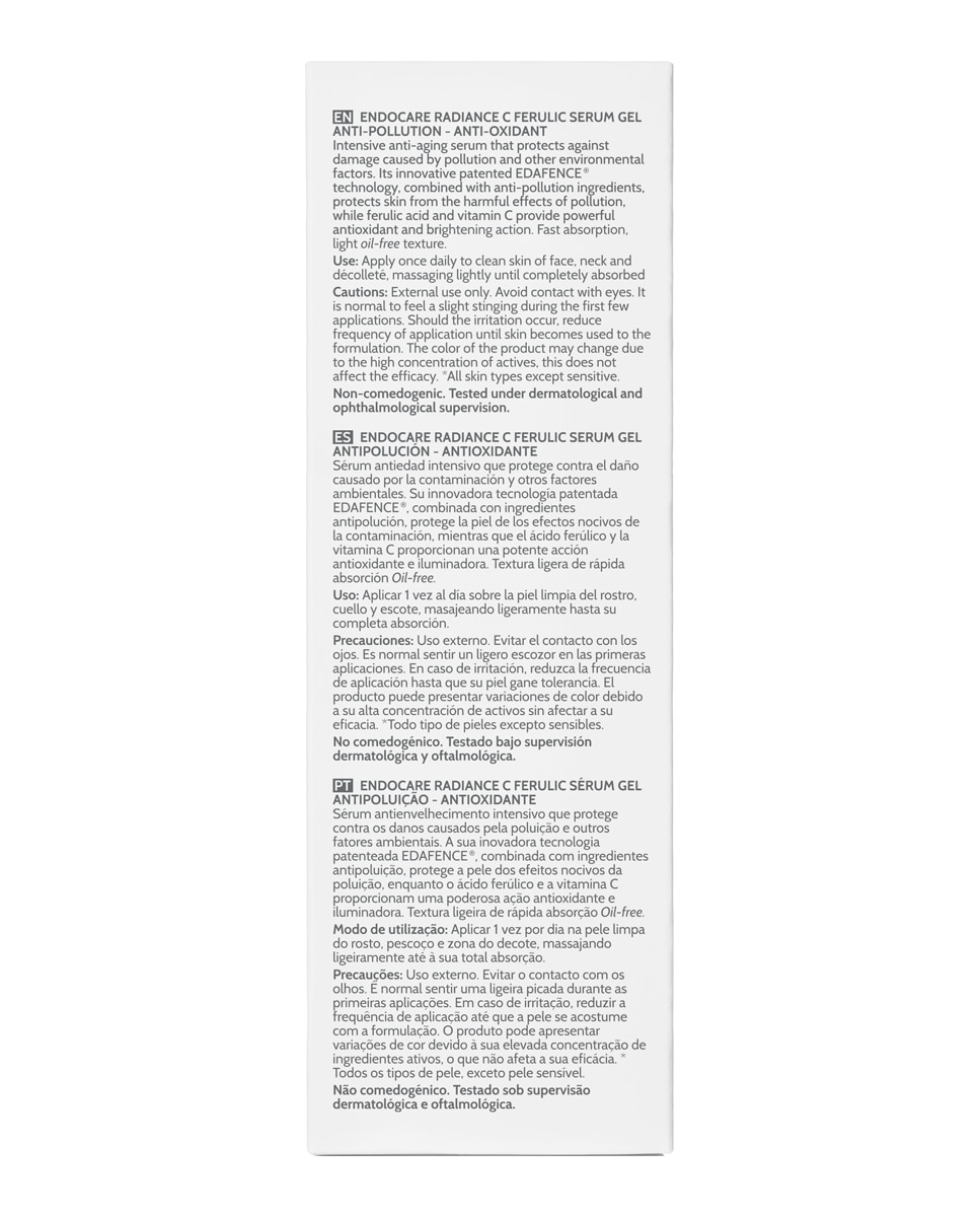 Sérum Edafence® Technology SCA® Growth Factor Technology 30 ml Endocare - 30 ml 9