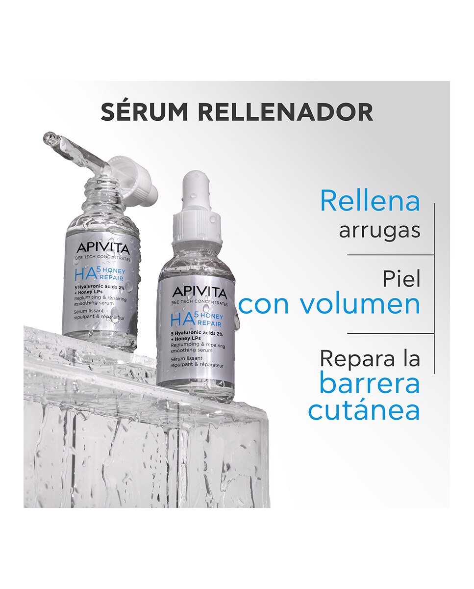 Sérum Reparador Ha5 Miel Alisa Y Rellena 30 ml Apivita - 30 ml 2
