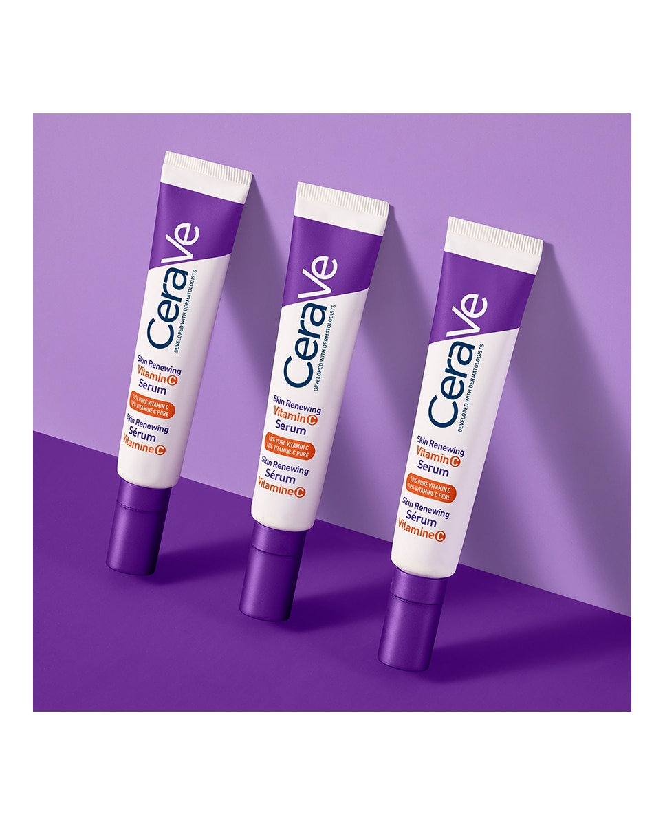 Sérum con Vitamina C Pura y 3 ceramidas esenciales Renewing CeraVe 5