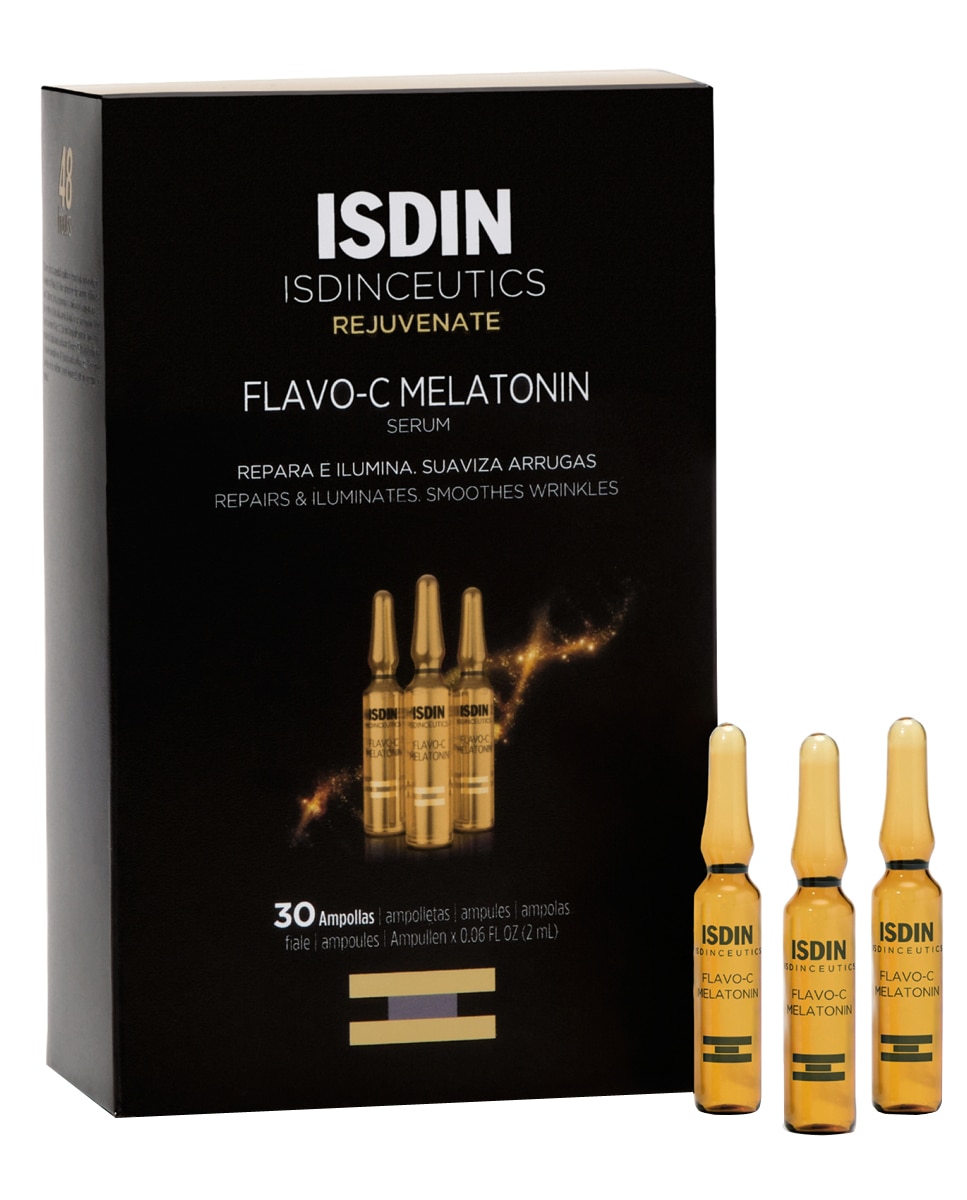 Isdinceutics - 30 ampollas Reparador de Noche Flavo-C Melatonin Isdinceutics.