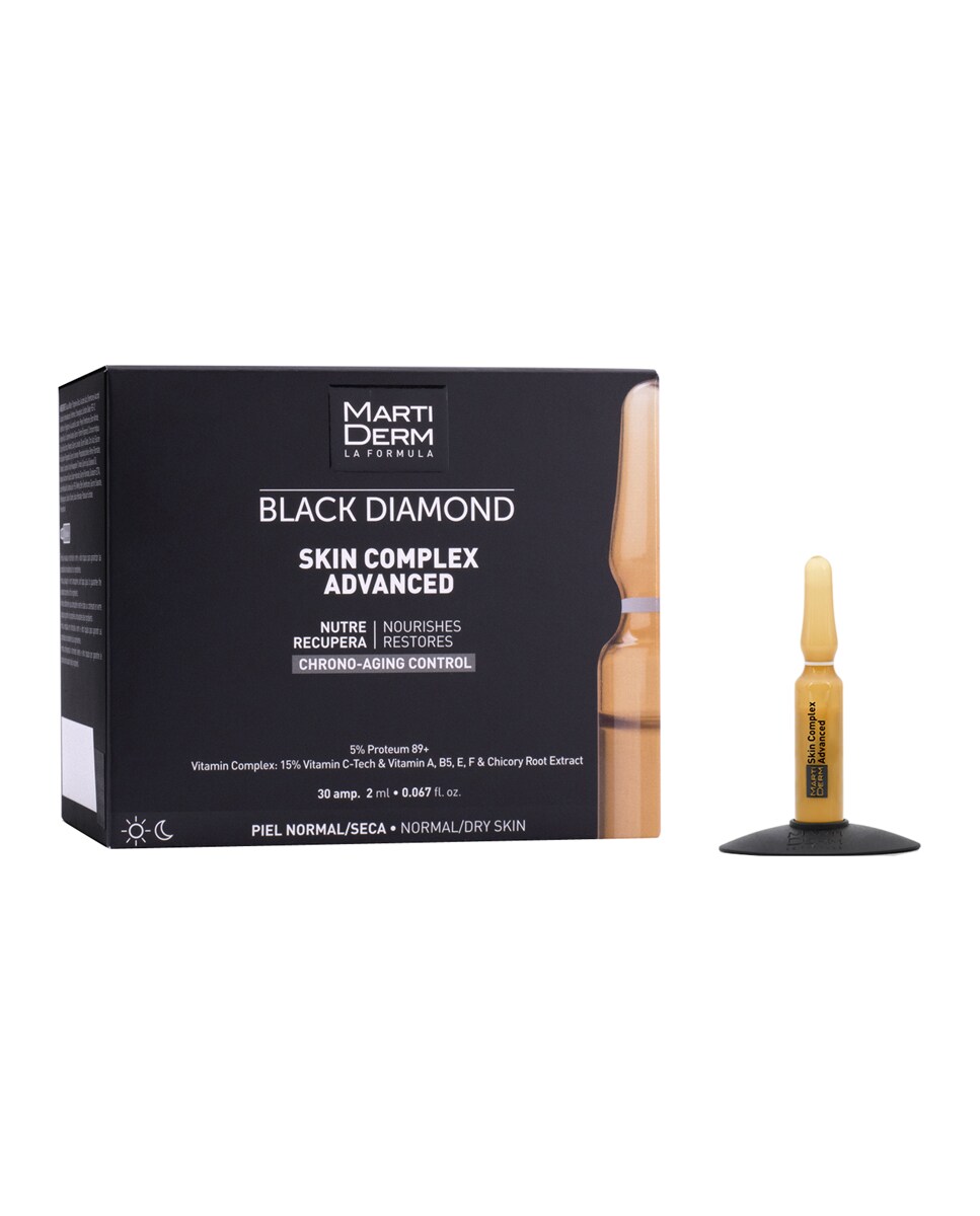 30 Ampollas Antiedad Skin Complex Advanced Black Diamond MartiDerm 1