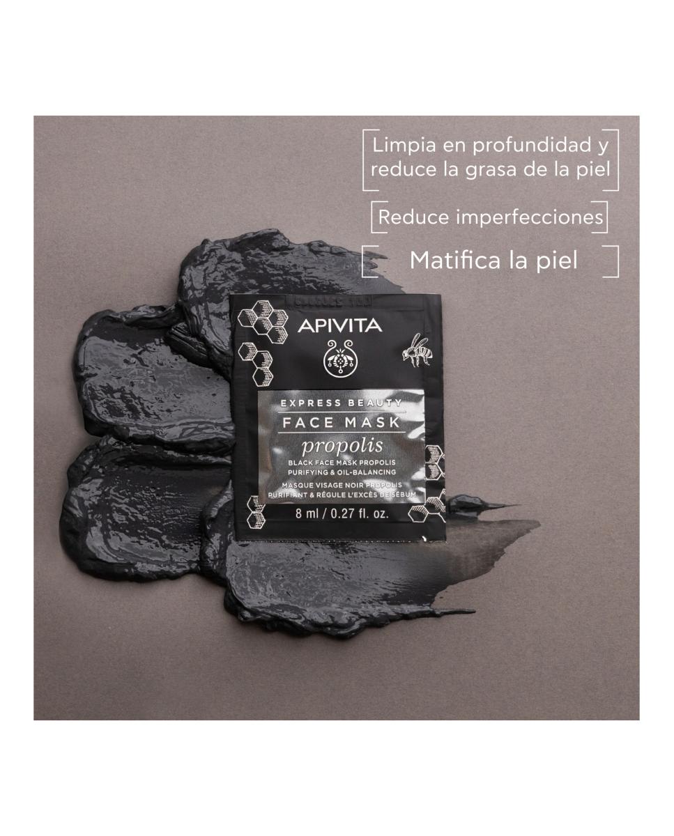 Mascarilla Piel Joven Grasa con Propóleo Express Beauty Apivita 3
