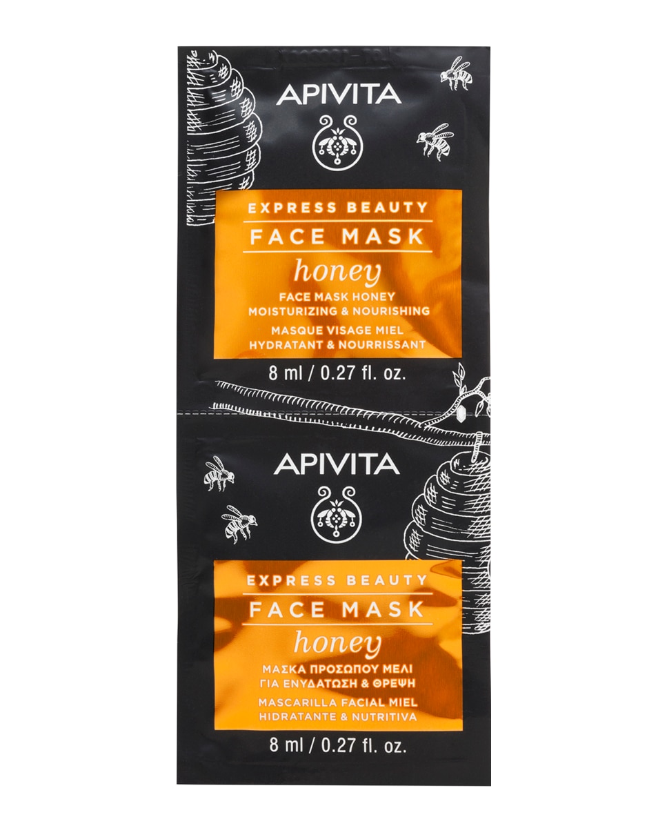 Apivita - Mascarilla Facial Miel Hidratante Y Nutritiva Express Beauty 2*8 Ml Apivita.