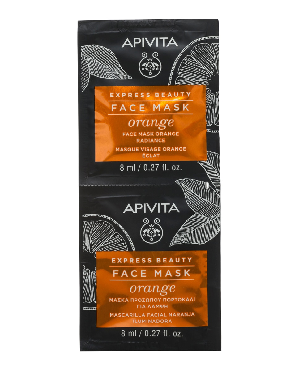 Apivita - Mascarilla Facial Naranja Iluminadora Express Beauty 2*8 Ml Apivita.