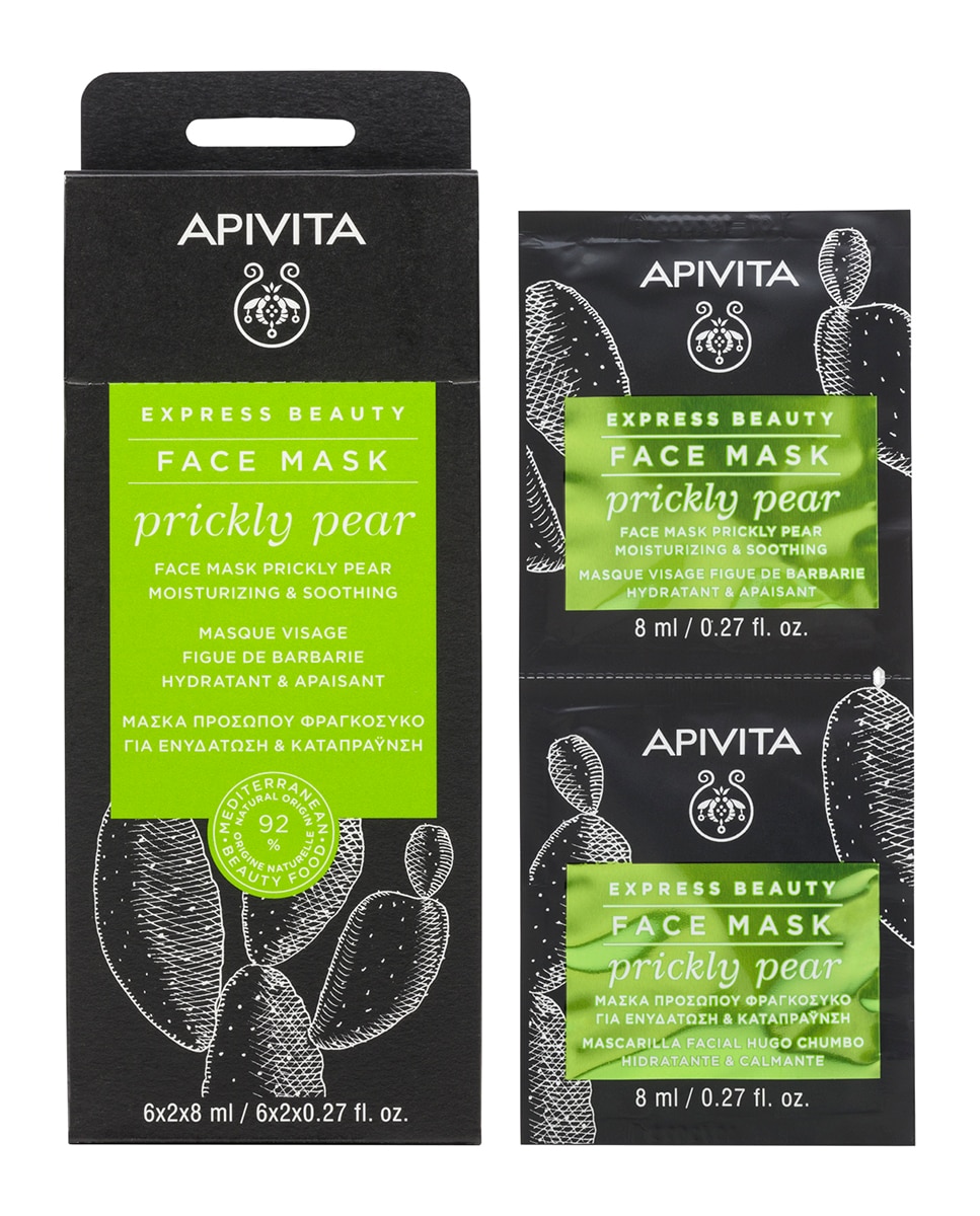 Mascarilla Facial Hi Go Chumbo Hidratante Y Calmante Express Beauty 2*8 Ml Apivita 2