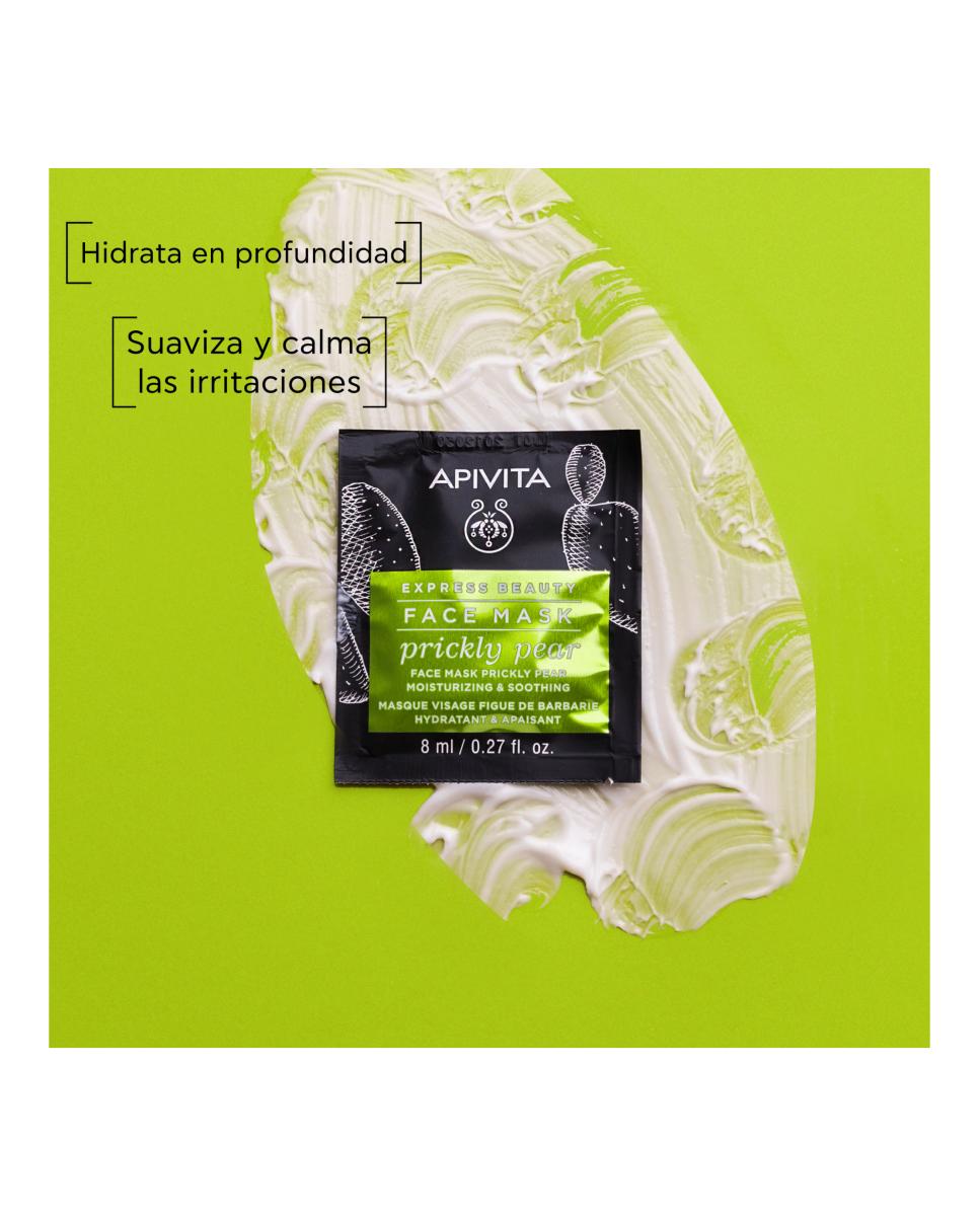 Mascarilla Facial Hi Go Chumbo Hidratante Y Calmante Express Beauty 2*8 Ml Apivita 3