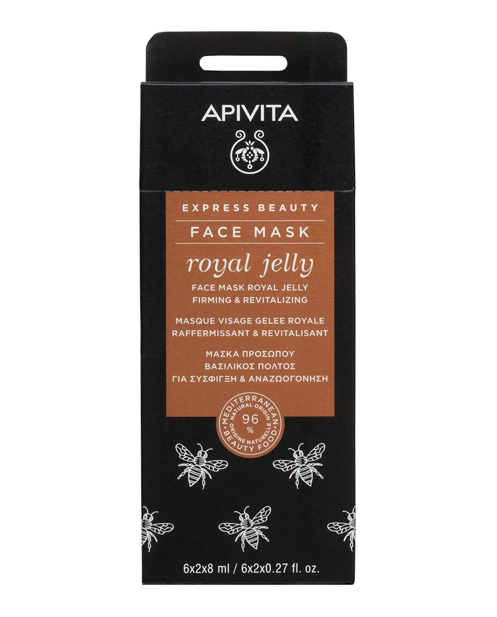 Mascarilla Facial Jalea Real Reafirmante Y Revitalizante Express  Gold  2*8 Ml Apivita 1