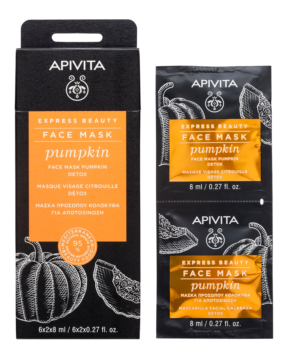 Mascarilla Facial Calabaza Detox Apivita Express Beauty 2*8 Ml Apivita 2