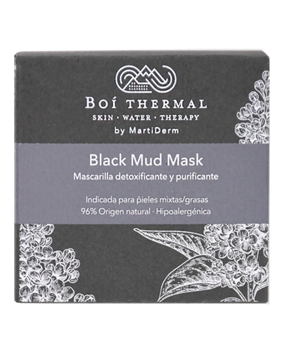 Mascarilla detoxificante y purificante Black Mud Mask Boi Thermal by Martiderm - 50 ml 2