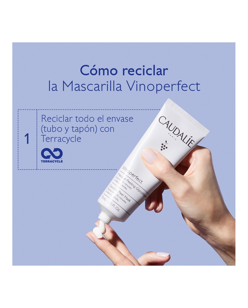 Mascarilla Peeling Glicólico Vinoperfect Caudalie - 75 ml 4