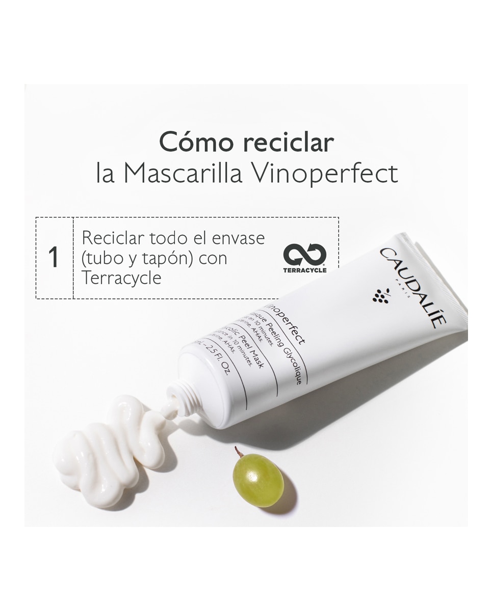 Mascarilla Peeling Glicólico Vinoperfect Caudalie - 75 ml 7