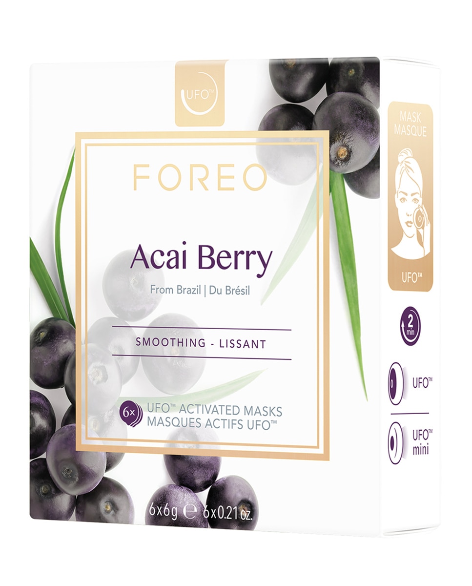FOREO - Mascarilla facial reafirmante para UFO y UFO mini Acai Berry FOREO.