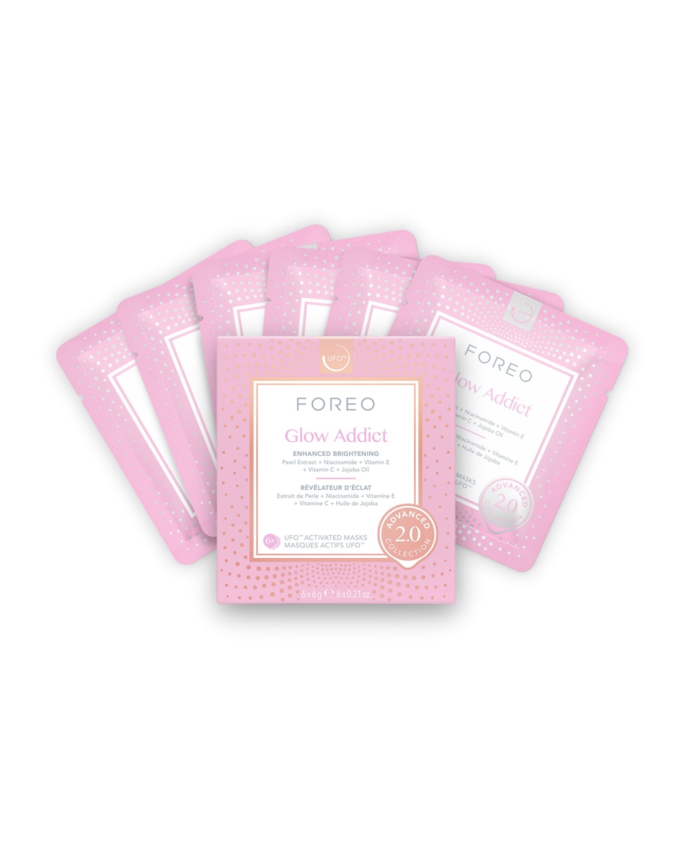 Glow Addict 2.0 Advanced Collection - Mascarilla facial especial Luminosidad para pieles apagadas y mates diseñada para UFO™ Glow Addict Glow Addict-1