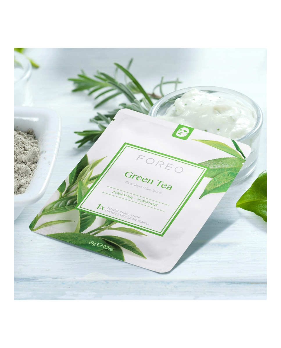 Mascarilla facial purificante Green Tea para pieles mixtas FOREO - Green Tea 20 g Green Tea-6
