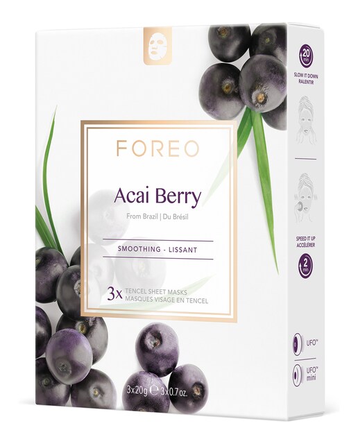 Mascarilla facial reafirmante Acai Berry para piel madura FOREO