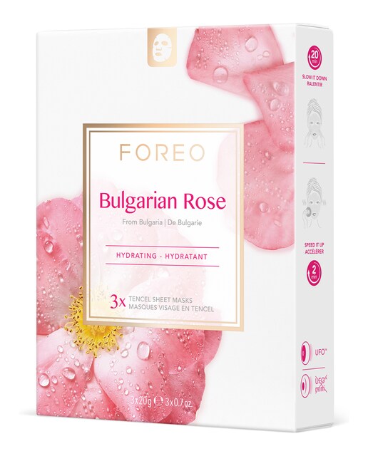 Mascarilla facial Bulgarian Rose para piel seca y apagada FOREO