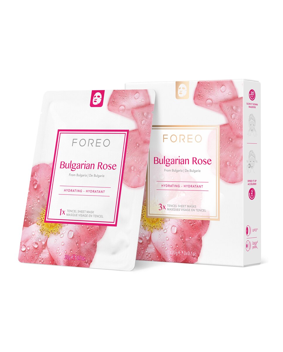Mascarilla facial para piel seca y apagada FOREO - Bulgarian Rose 20 g Bulgarian Rose-2