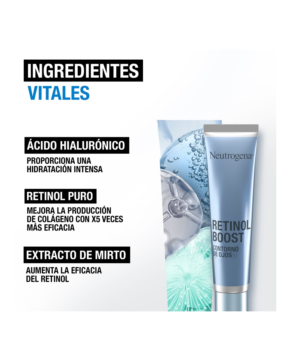 Crema Contorno de Ojos Antiedad Neutrogena Retinol Boost Neutrogena - 15 ml 5