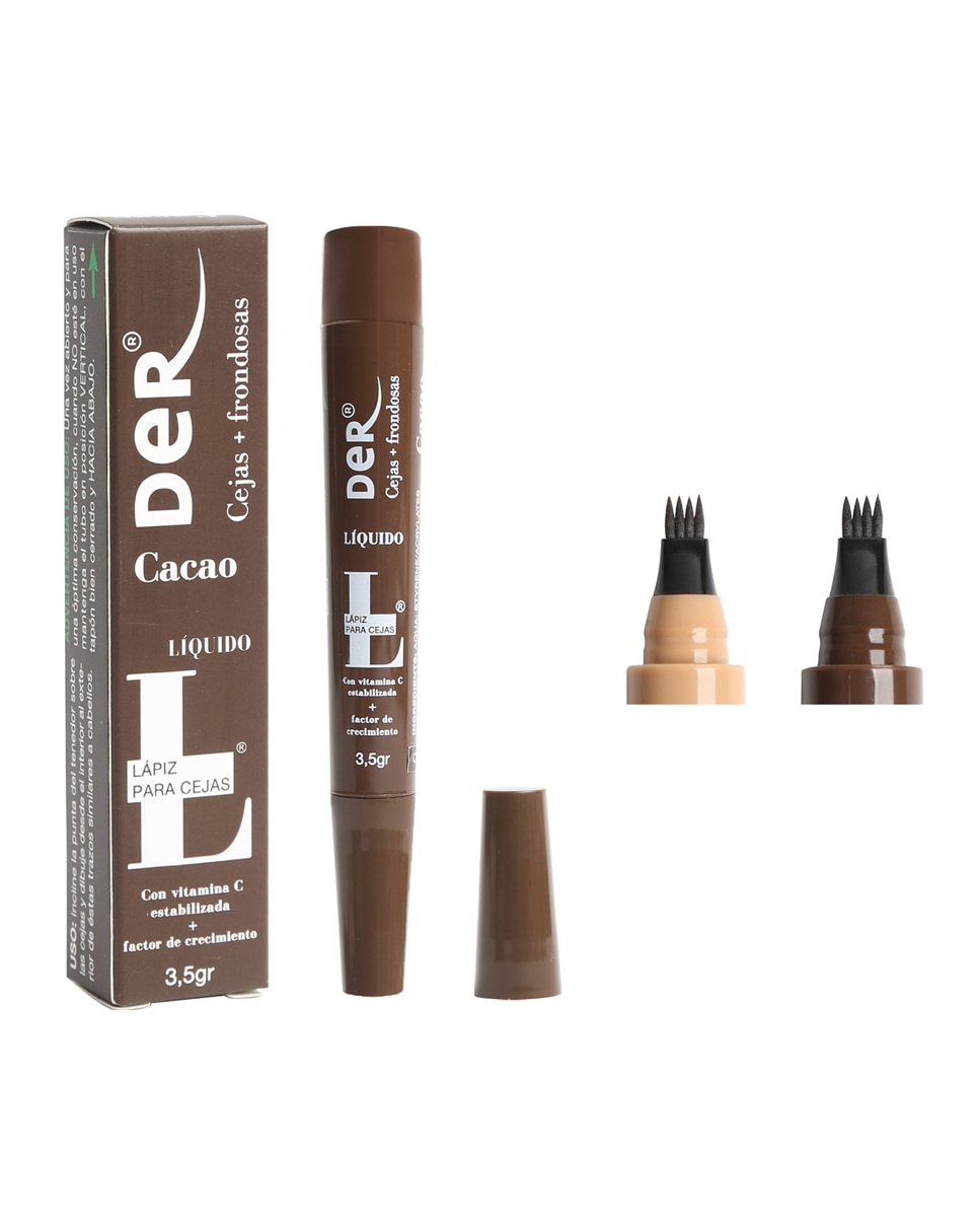 Imagen 3 de Lápiz para cejas Dernove - Cacao Cacao
