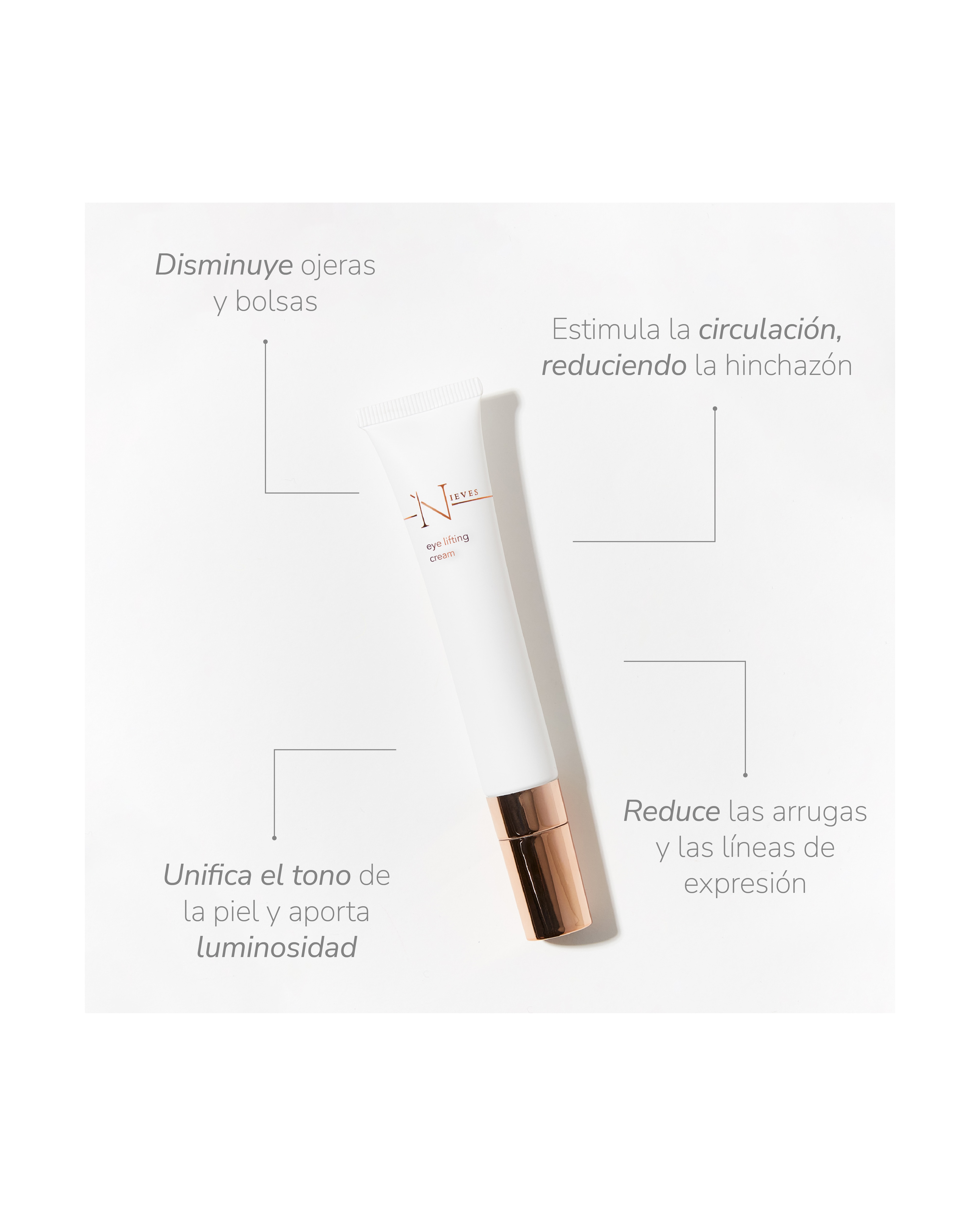 Contorno de ojos reafirmante Eye Lifting Cream 15ml NIEVES by Nieves Álvarez - 15 ml 2