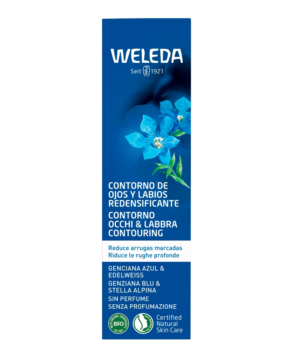 Contorno de ojos y labios redensificante de Genciana azul Weleda 2