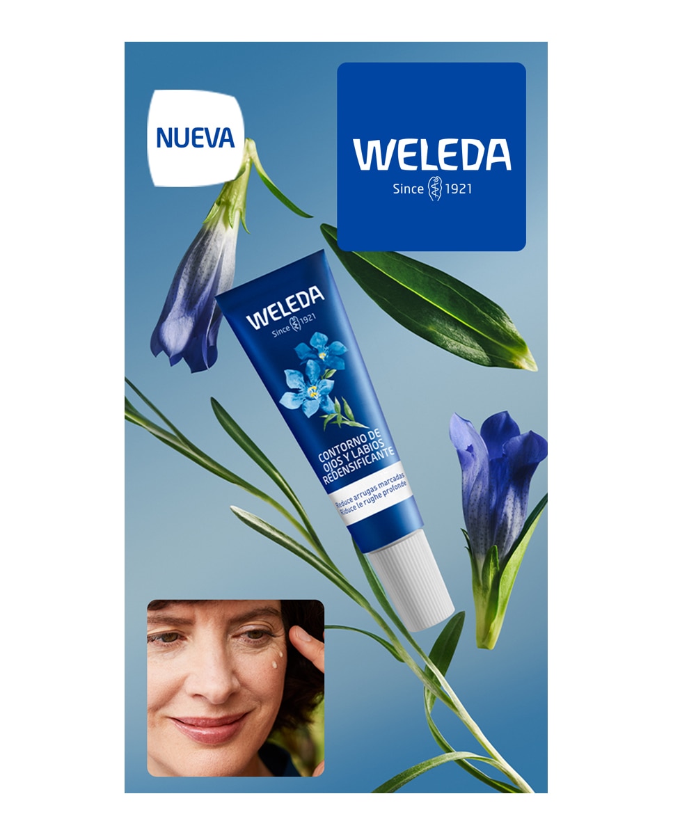 Contorno de ojos y labios redensificante de Genciana azul Weleda 5