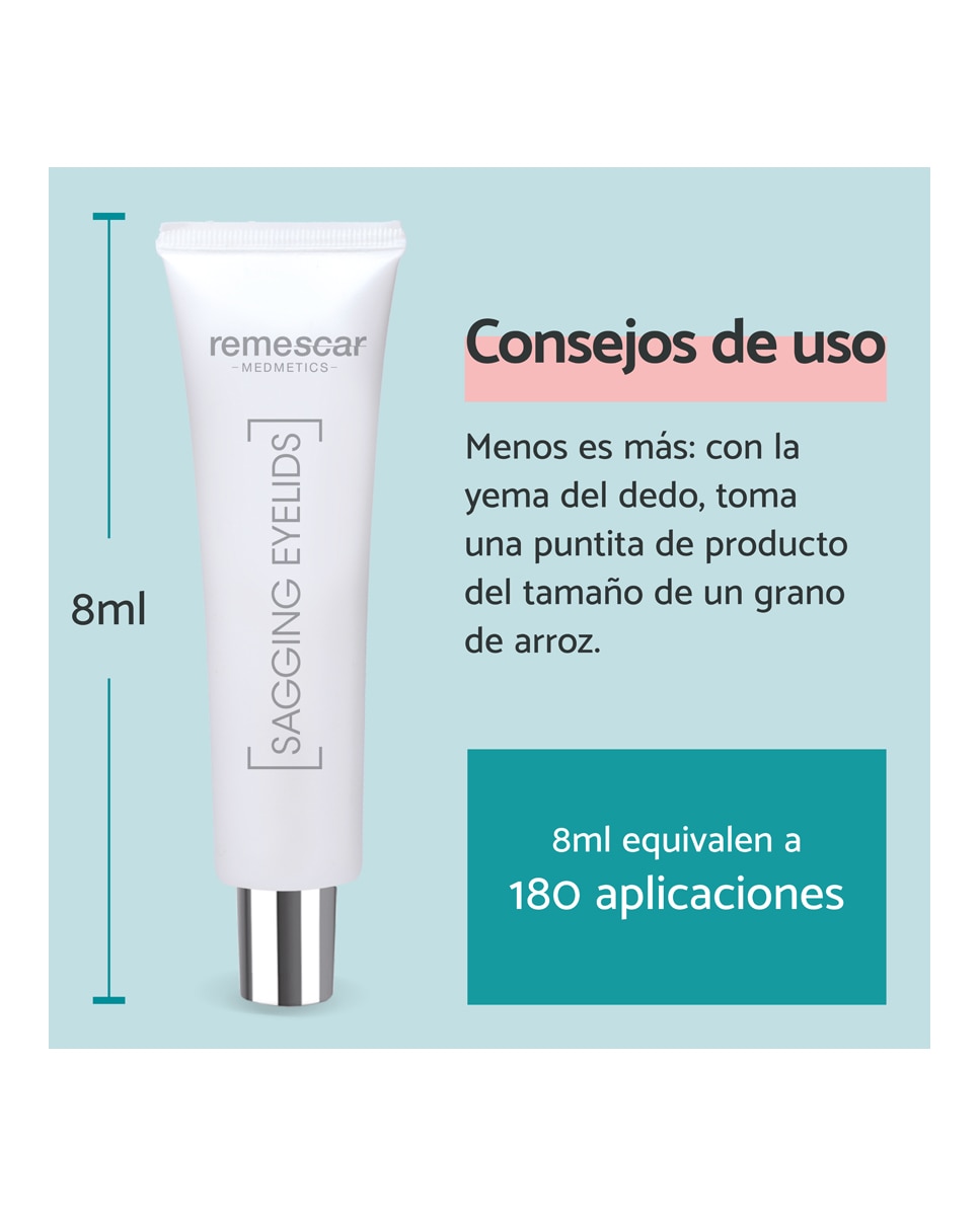 Imagen 5 de Crema Antienvejecimiento Párpados Caídos 8 ml Remescar - 8 ml