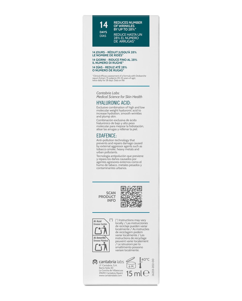 Contorno De Ojos Endocare Age Barrier Hyaluboost Endocare 5